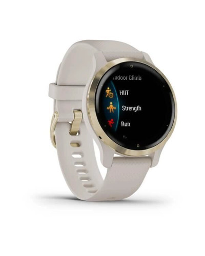 Смарт-годинник Garmin Venu 2S Light Gold Stainless Steel Bezel with Light Sand Case and Silicone Band (010-02429-01/11)