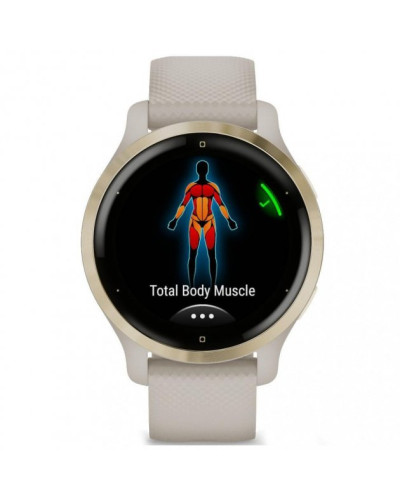 Смарт-годинник Garmin Venu 2S Light Gold Stainless Steel Bezel with Light Sand Case and Silicone Band (010-02429-01/11)