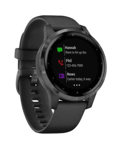 Смарт-годинник Garmin vivoactive 4S Black/Slate (010-02172-13/010-02172-11)