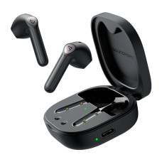 Навушники SoundPEATS TrueAir2+ black с беспроводной зарядкой кейса