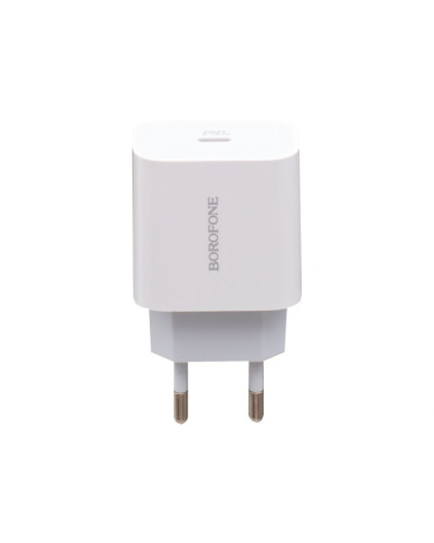 Сетевое Зарядное Устройство Borofone BA38A Plus PD 20W Type-C To Lightning