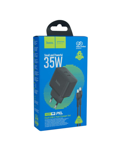Сетевое Зарядное Устройство Hoco N29 Triumph PD+QC3.0 35W Type-C to Lightning