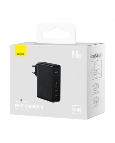 Сетевое Зарядное Устройство Baseus GaN5 PRO 140W+Cable Type-C to Type-C 240W CCGP1002