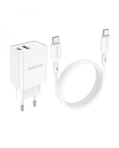 Сетевое Зарядное Устройство Borofone BA69A Resource PD20W+QC3.0 Type-C to Type-C