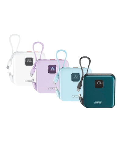 Power Bank XO PR235 22.5W with built-in iP and TYPE-C cable 10000 mAh