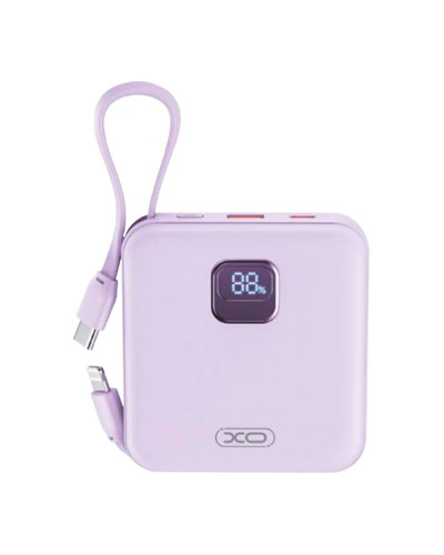 Power Bank XO PR235 22.5W with built-in iP and TYPE-C cable 10000 mAh
