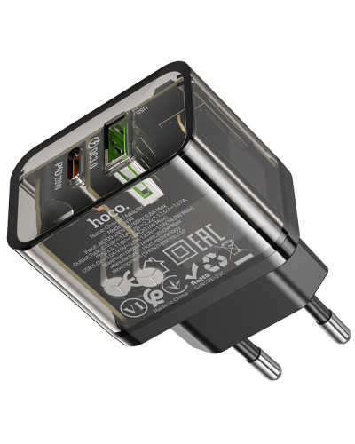 Сетевое Зарядное Устройство Hoco N34 Dazzling PD20W+QC3.0