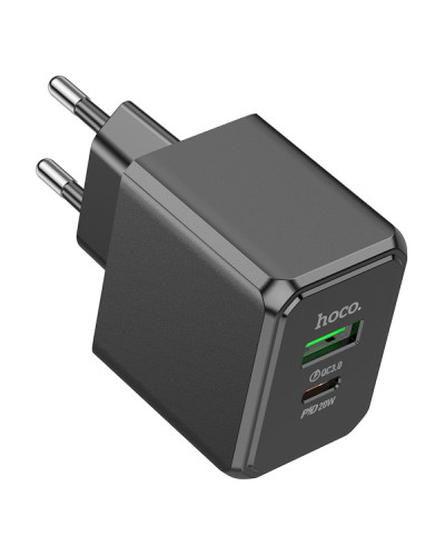 Сетевое Зарядное Устройство Hoco CS14A 1USB-C/1USB PD/QC 20W