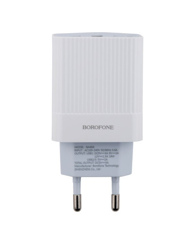 Сетевое Зарядное Устройство Borofone BA40A QC3.0 3USB