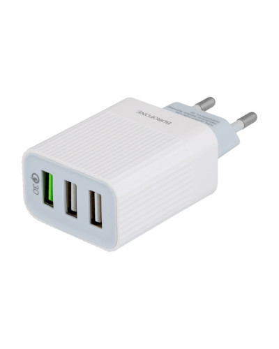 Сетевое Зарядное Устройство Borofone BA40A QC3.0 3USB