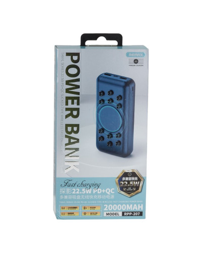 Power Bank Remax RPP-207 Tanyl 22.5W PD+QC Wireless Fast Charging 20000 mAh