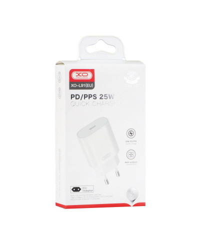 Сетевое Зарядное Устройство XO L91EU PD 25W