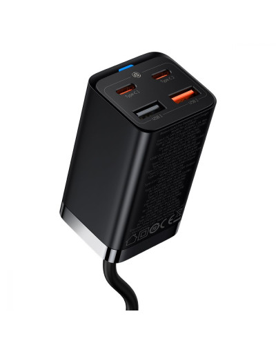 Сетевое Зарядное Устройство Baseus GaN3 Pro 65W+cable Type C to Type C 100W CCGP0401