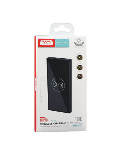 Power Bank XO PR141 Wireless QC22.5W+PD20W+WIR15W 10000mAh