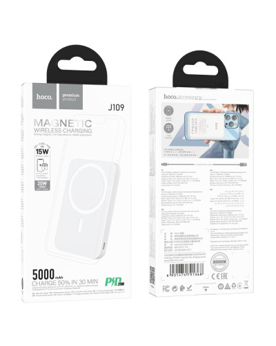 Power Bank Hoco J109 PD20W Easy Wireless Fast Charging 5000mAh