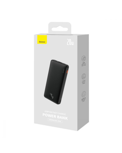 Power Bank Baseus Airpow 20W 10000 mAh Cable USB to Type-C 30cm (PPQD090001)
