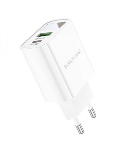 Сетевое Зарядное Устройство Borofone BA78A PD20W+QC3.0 digital display