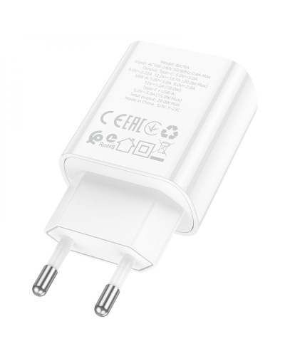 Сетевое Зарядное Устройство Borofone BA78A PD20W+QC3.0 digital display