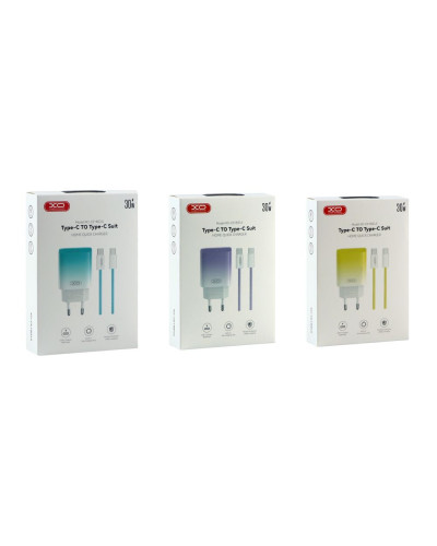 Сетевое Зарядное Устройство XO CE18 1Type-C PD/QC 30W Type-C to Type-C