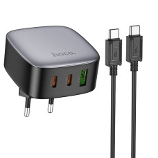 Сетевое Зарядное Устройство Hoco CS33A 1USB/2USB-C PD/QC 30W+Type-C to Type-C