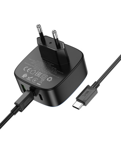 Сетевое Зарядное Устройство Hoco CS33A 1USB/2USB-C PD/QC 30W+Type-C to Type-C