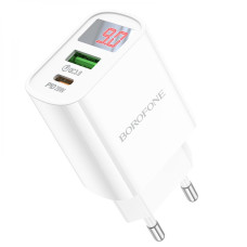 Сетевое Зарядное Устройство Borofone BA78A PD20W+QC3.0 digital display