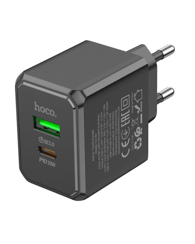 Сетевое Зарядное Устройство Hoco CS14A 1USB-C/1USB PD/QC 20W