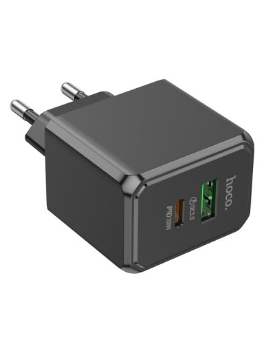 Сетевое Зарядное Устройство Hoco CS14A 1USB-C/1USB PD/QC 20W