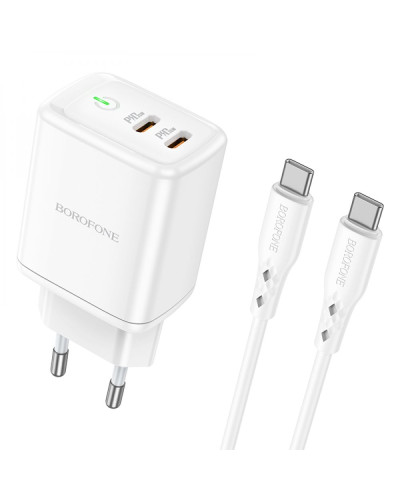 Сетевое Зарядное Устройство Borofone BN9 Reacher PD/QC 35W Type-C to Type-C