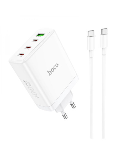 Сетевое Зарядное Устройство Hoco N31 Leader GAN PD 100W/QC 22.5W Type-C to Type-C