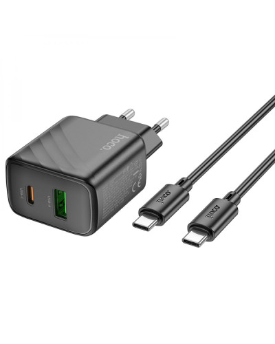 Сетевое Зарядное Устройство Hoco CS23A 1USB/1USB-C PD/QC 30W+Type-C to Type-C
