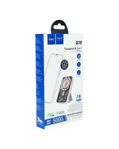 Power Bank Hoco Q10 PD20W Wireless Fast Charging 5000mAh