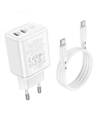Сетевое Зарядное Устройство Borofone BN9 Reacher PD/QC 35W Type-C to Type-C