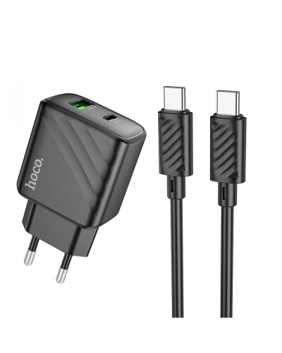 Сетевое Зарядное Устройство Hoco CS23A 1USB/1USB-C PD/QC 30W+Type-C to Type-C