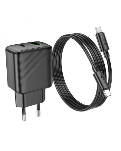 Сетевое Зарядное Устройство Hoco CS23A 1USB/1USB-C PD/QC 30W+Type-C to Type-C