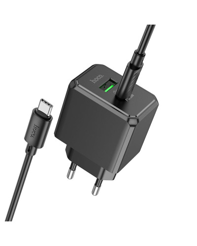 Сетевое Зарядное Устройство Hoco CS14A 1USB-C/1USB PD/QC 20W+Type-C to Type-C