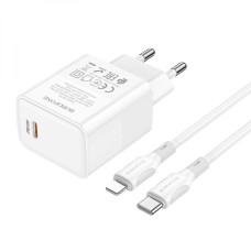 Сетевое Зарядное Устройство Borofone BA77A Insightful PD/QC 30W Type-C to Lightning