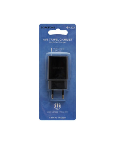Сетевое Зарядное Устройство Borofone BA20A 2,1A