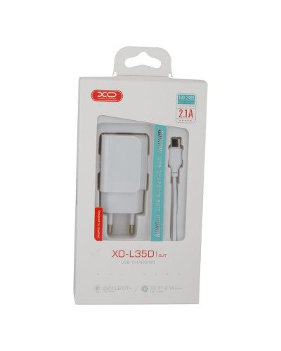 Сетевое Зарядное Устройство XO L35D Type-C 2USB 2.1A