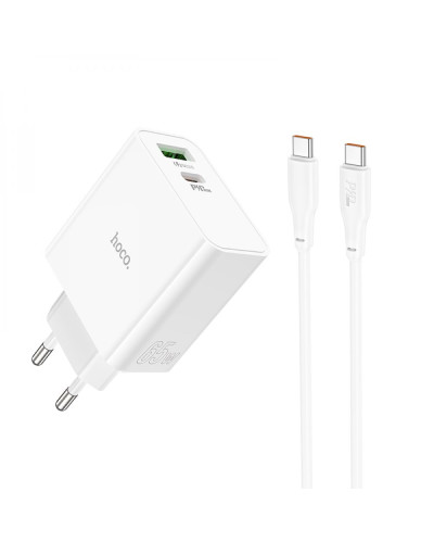 Сетевое Зарядное Устройство Hoco C113A Awesome PD+QC 65W Type-C to Type-C