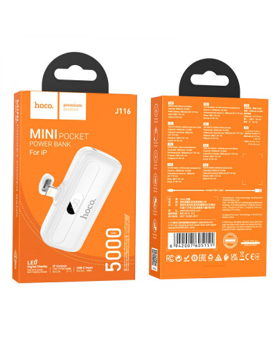 Power Bank Hoco J116 Pocket with digital display iP 5000mAh