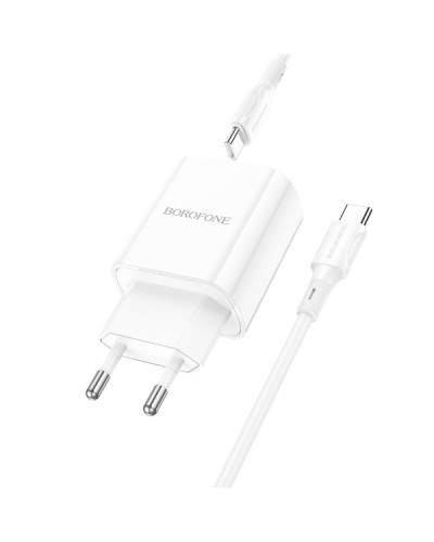 Сетевое Зарядное Устройство Borofone BA78A PD20W+QC3.0 digital display Type-C to Type-C