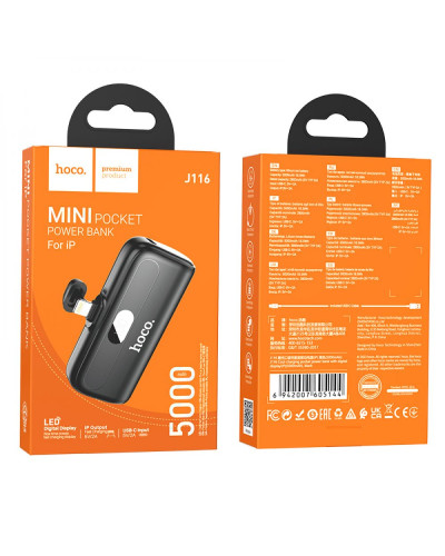 Power Bank Hoco J116 Pocket with digital display iP 5000mAh