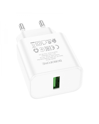 Сетевое Зарядное Устройство Borofone BA72A Spring QC3.0