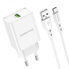Сетевое Зарядное Устройство Borofone BN5 18W QC3.0 Type C
