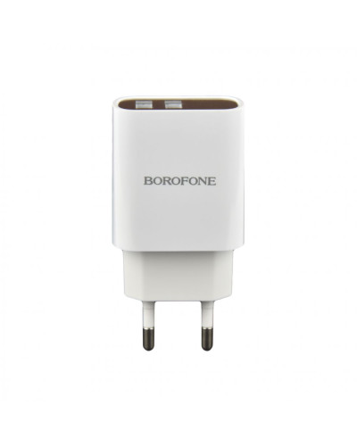 Сетевое Зарядное Устройство Borofone BA58A Digital Display Type-C 2USB 2.4A