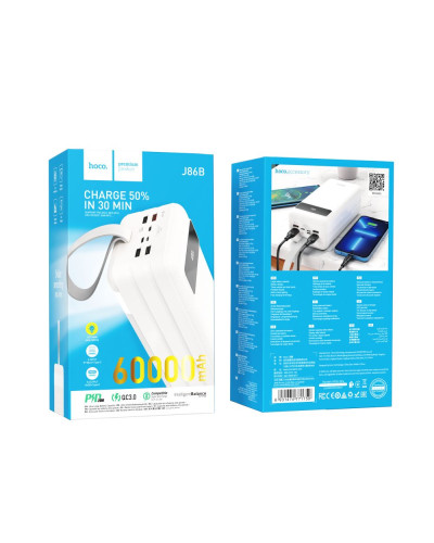 Power Bank Hoco J86B Electric 22.5W fully compatible 60000 mAh