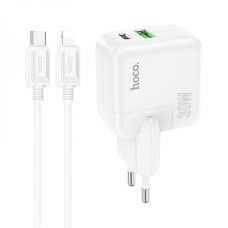 Сетевое Зарядное Устройство Hoco C111A Lucky PD30W+QC3.0 Type-C to Lightning
