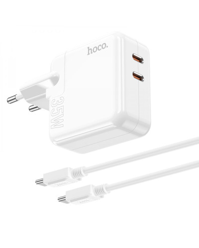 Сетевое Зарядное Устройство Hoco C110A Lucky PD/QC 35W Type-C to Type-C