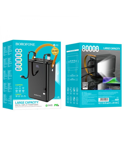 Power Bank Borofone BJ32 Terra 22.5W fully compatible 80000 mAh